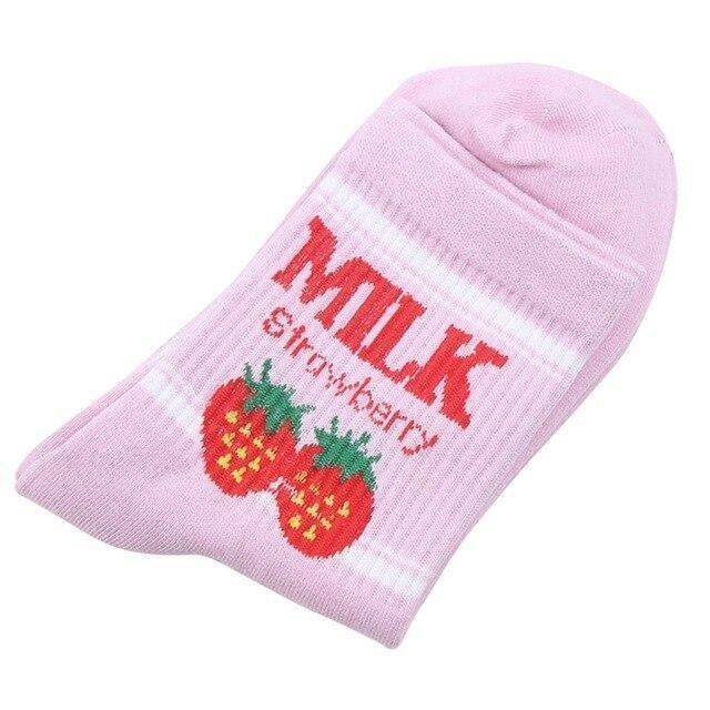 Strawberry Milk Socks