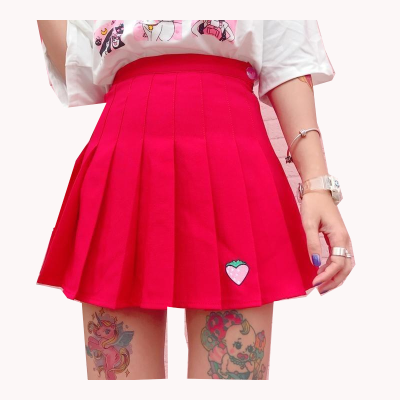 Strawberry Tennis Skirt