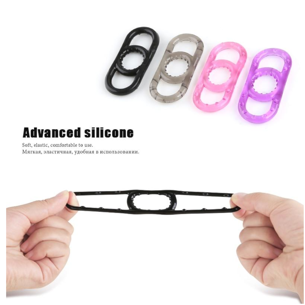 Stretchy Silicone Penis Cock And Balls Ring Erection Enhancer Men