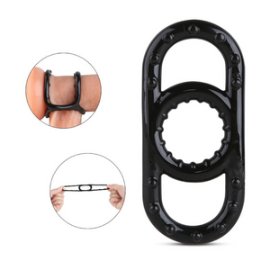Stretchy Silicone Penis Cock And Balls Ring Erection Enhancer Men