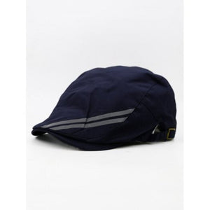 Striped Pattern Waterproof Newsboy Cap Cadetblue