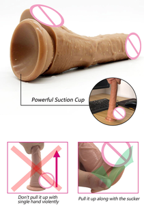 House Of Dasein Super Soft Realistic Penis Dildo Suction Cup Dong Small / Medium Large