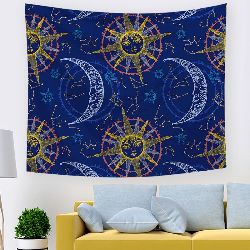 Moon On Wall Tapestry