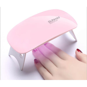 Sun Mini 6W Led Uv Nail Dryer Curing Lamp 60S Timer Usb Portable For Gel Nails Based Polishes