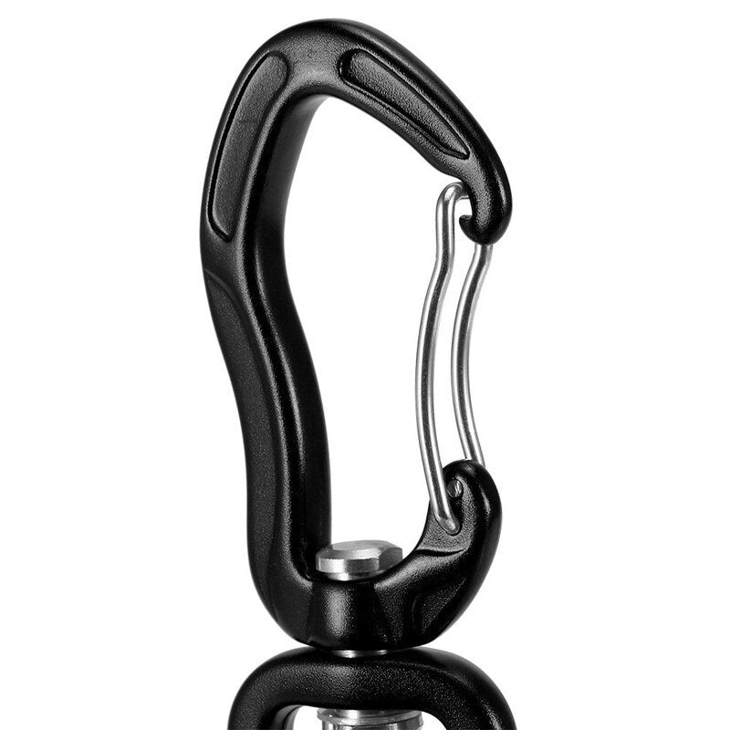 Swivel Carabiner Clip 360U00b0 Spinner Black