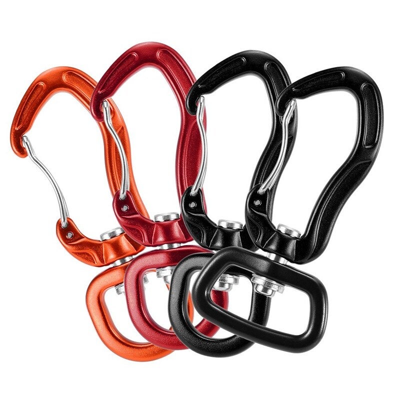 Swivel Carabiner Clip 360U00b0 Spinner Black