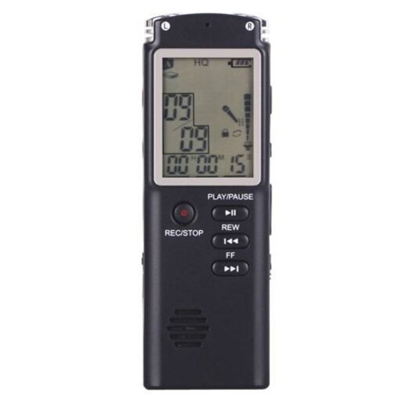 T60 Large Screen Audio Voice Recorder Dictaphone Mp3 Player Black 32Gb