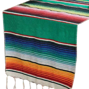 Tablecloths Vibrant Mexican Style Tassel Runner Towel