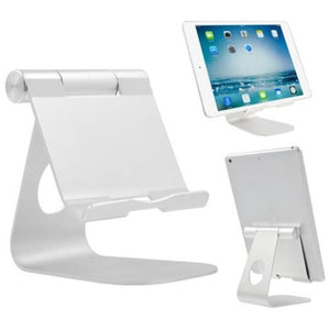 Tablet Aluminum Adjustable Holder E Readers Bed Lazy Stand Silver