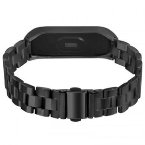 Replacement Steel Wrist Strap For Xiaomi Mi Band 4 Black