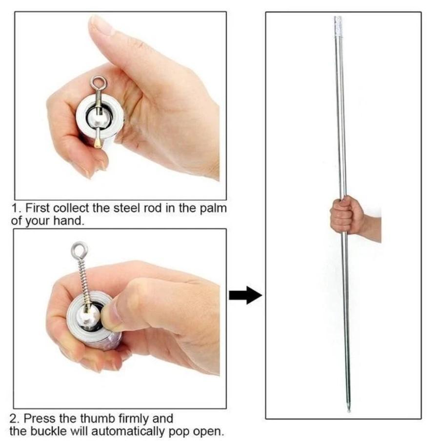 The Pocket Staff Silver Expanding Rod