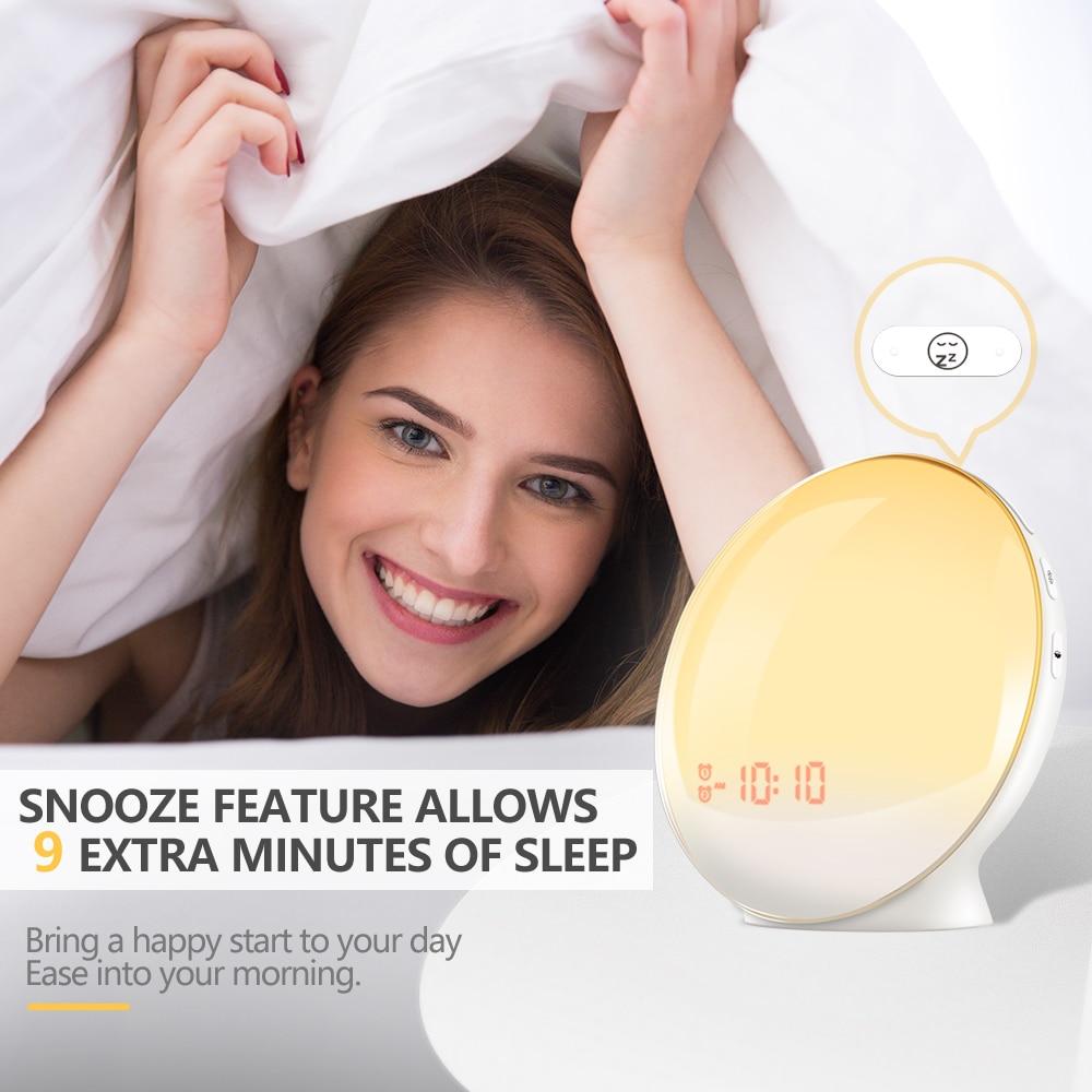 Elliptical Sunrise Alarm Clock Night Light