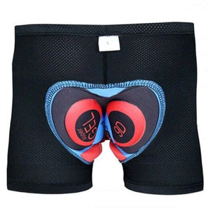 Toptetn 3D Quick Dry Breathable Cycling Underpants Black Xl