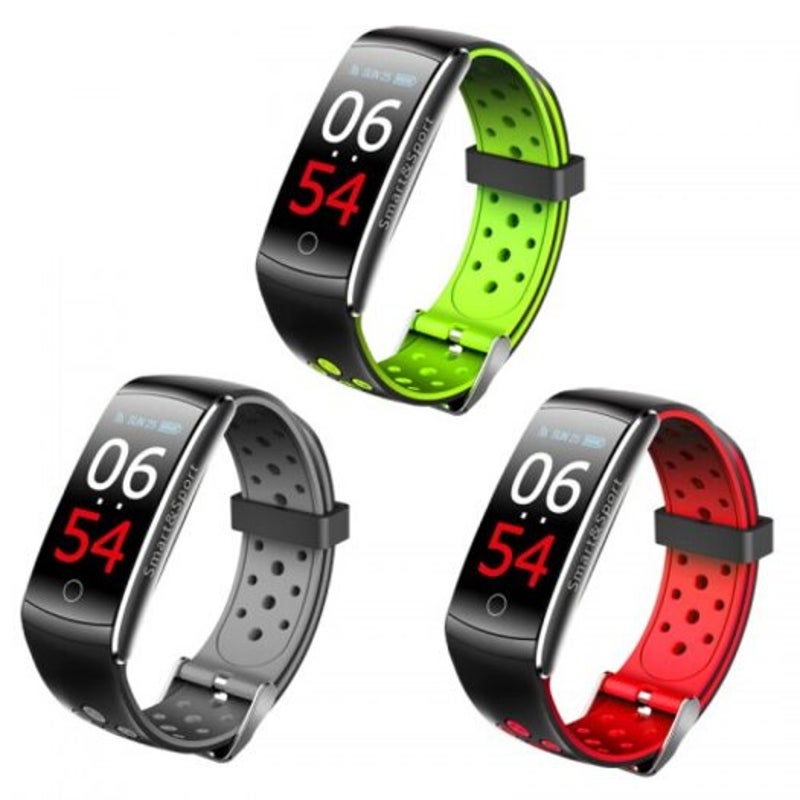 Q8s Smart Bracelet Heart Rate Men Women Watch Waterproof Color Screen Sports Band Green