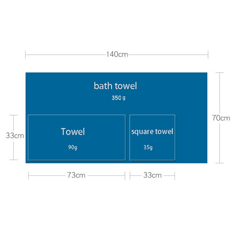 6 Piece Towel Sets Bath Face Hand Ver 12