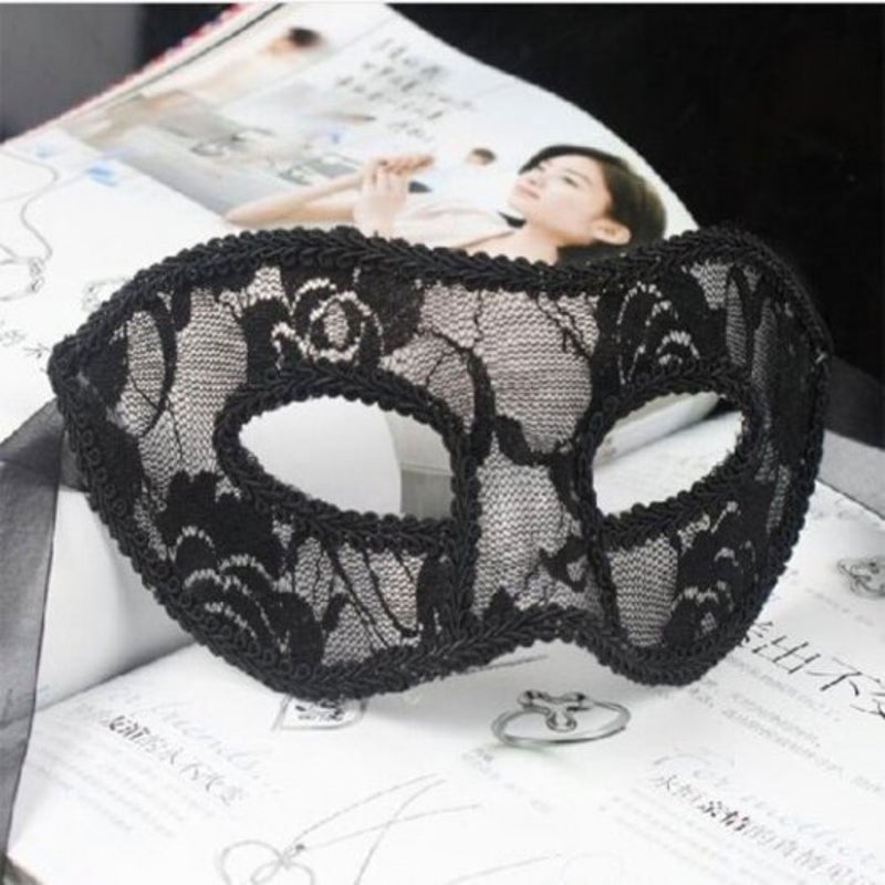 Transparent Mask Ms Bud Silk Dance Black