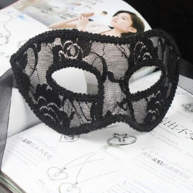 Transparent Mask Ms Bud Silk Dance Black