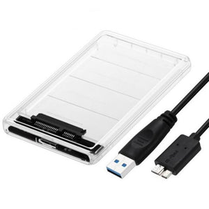 Transparent Ssd Hard Drive Case 2.5 Inch Sata Interface Usb 3.0 Disk Enclosure