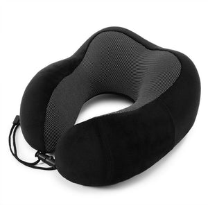 Travel Pillow Memory Foam Neck Black