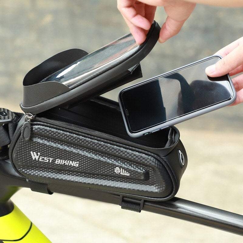 Bike Accessories Tube Mobile Phone Bag Pannier Waterproof Bicycle Cycling Storage