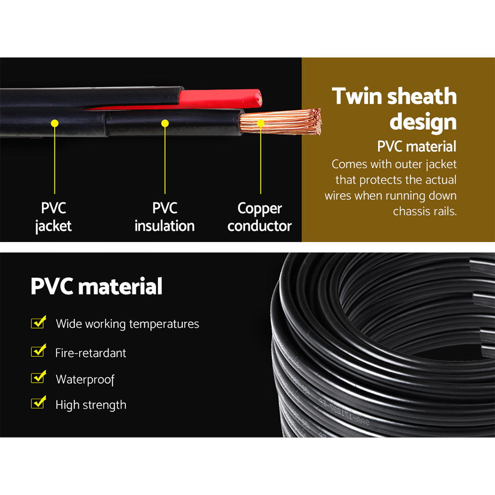 Twin Core Wire Electrical Automotive Cable 2 Sheath 450V 4Mm 30M