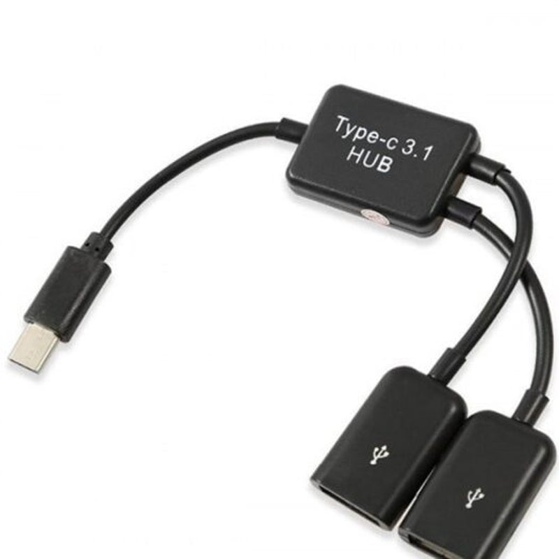 Type C To Usb Female Port Adapter Cable Black