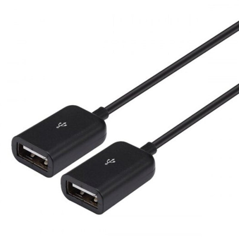 Type C To Usb Female Port Adapter Cable Black