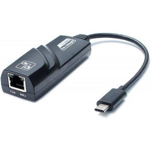 Type C Usb 3.1 To Rj45 Gigabit Lan Converter Adapter Black