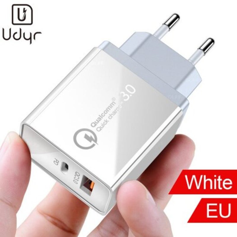 Quick Charge 4.0 3.0 Usb Fast Charging Eu Mobile Phone Charger For Iphone Samsung Xiaomi Huawei