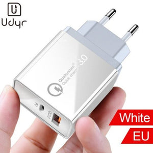 Quick Charge 4.0 3.0 Usb Fast Charging Eu Mobile Phone Charger For Iphone Samsung Xiaomi Huawei