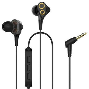 T8 In Ear Stereo Earphones With Mic Black