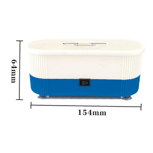 Veile Studios Ultrasonic Cleaner Jewelry Cleaning Machine For Denture Eye Glasses Coins Silver Blue