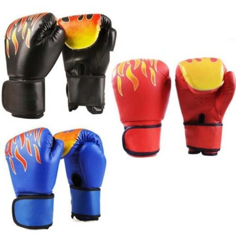 Unisex Adult Boxing Gloves Grappling Fighting Punch Bag Training Pads Black