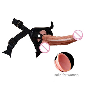 House Of Dasein Unisex Strapon Vibrator Hollow Or Solid Dildo On Harness Belt Penis Sleeve