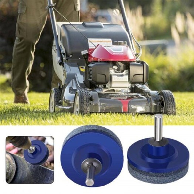 Universal Sharpening Drill Lawnmower Faster Blade Sharpener Garden Tool Deep Blue