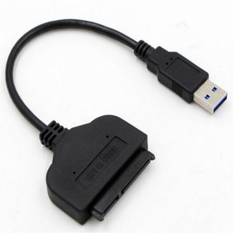 Usb 3.0 To Sata Cable Converter Adapter For 2.5 Hdd Ssd Hard Drive Black