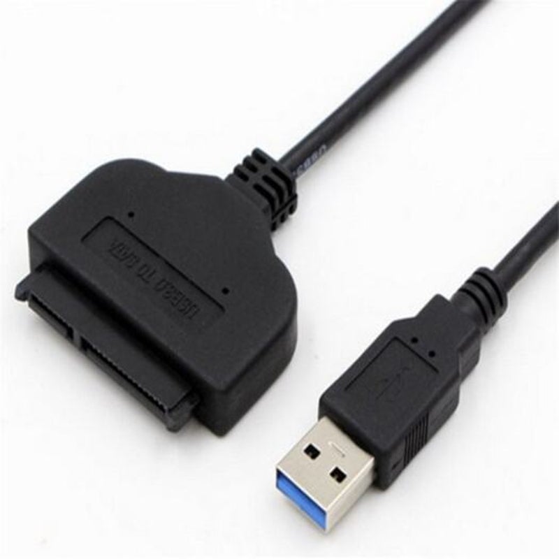 Usb 3.0 To Sata Cable Converter Adapter For 2.5 Hdd Ssd Hard Drive Black