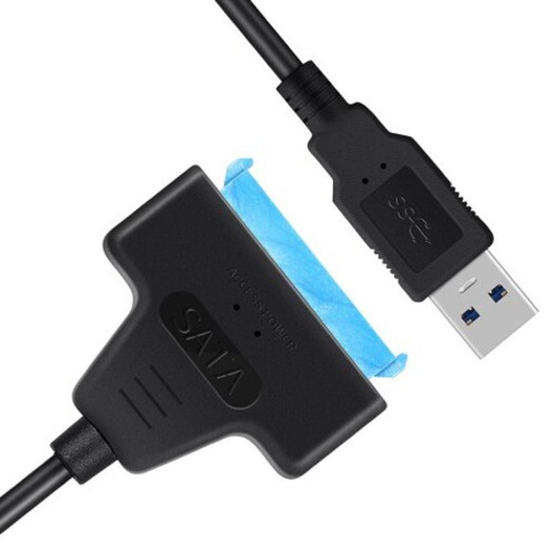 Usb 3.0 To Sata Iii Adapter Converter Cable For 2.5 Inch Ssd Hdd Black