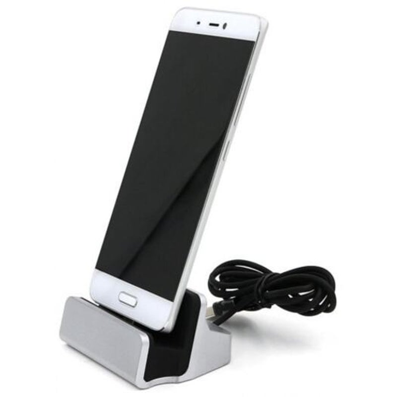 Usb 3.1 Type C Docking Station Stand Charger Charging Cradle Silver