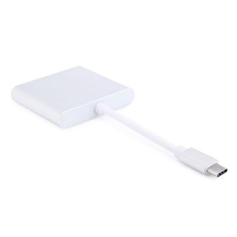 Usb 3.1 Type C To Hdmi / 3.0 Charging Adapter Silver