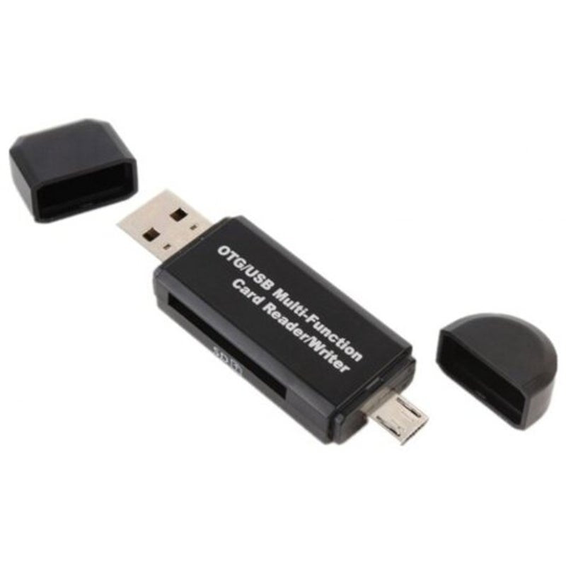 Usb 3 In 1 Multi Function Memory Card Reader Micro Sd Tf Converter Black