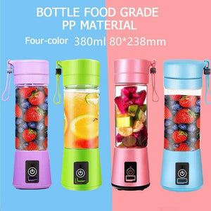 6 Blades Portable Blender Bottle Travel Usb Electric Juicer Cup Machine