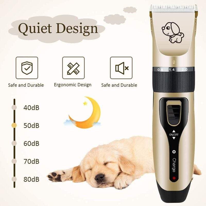 Usb Rechargeable Cat Dog Hair Trimmer Electrical Pet Clipper Cutter Grooming