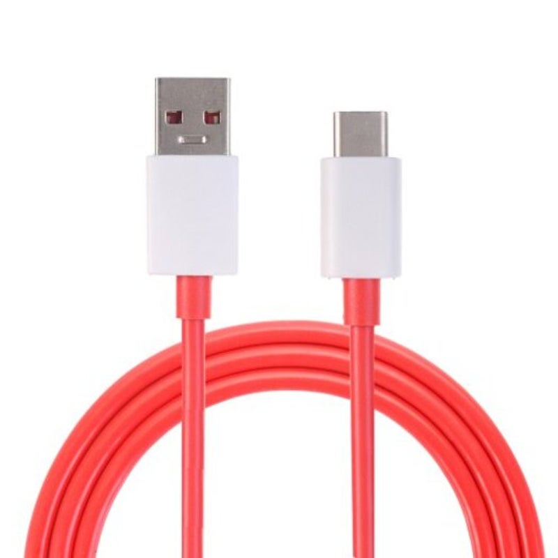 Usb Type C Super Charge Cable For Oneplus 7 Pro / 6T 5T2pcs Red