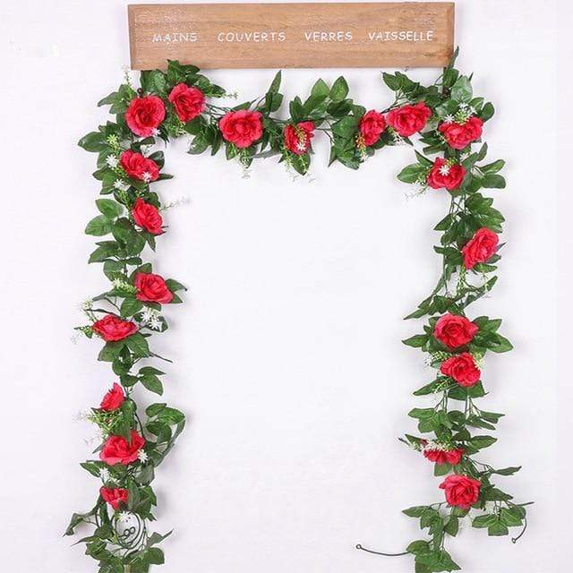 Rose Vine Photo Prop Accessory Artificial Plants Home Decor