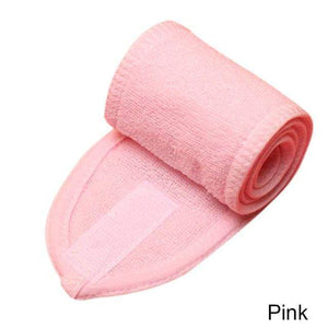 Adjustable Terry Cloth Towel Headband For Women