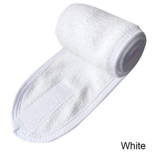 Adjustable Terry Cloth Towel Headband For Women