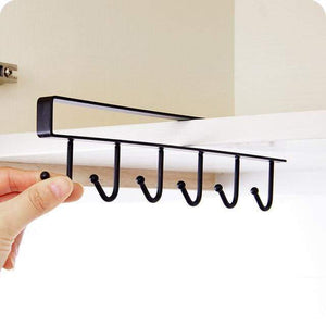 Hanging Holder Kitchen Storage Space Saving Rack With Hooks