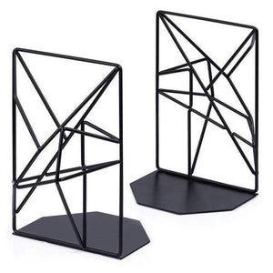 Black Metal Geometric Book Holder Nordic Home Decor