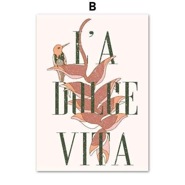 La Dulce Vita Canvas Prints Home Decor Wall Art